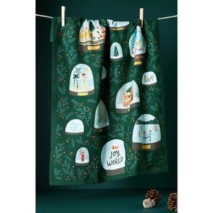 Anthropologie Joy To The World Dish Towel